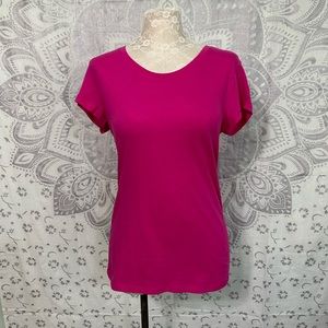 New No Boundaries for Walmart Tee T Shirt Short Sleeve Top Pink L Large
